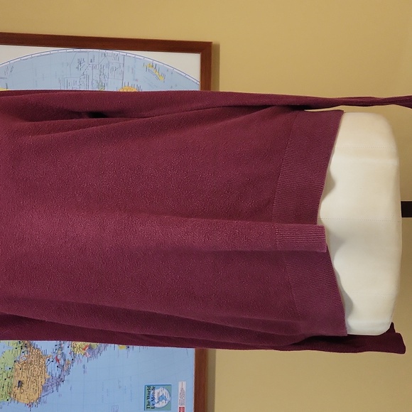 Tommy Hilfiger Signature Long sleeves mens Jersey, burgundy, 100% cotton, medium - Picture 4 of 11